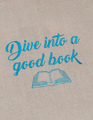 Borsa Mare "Dive into a good book"