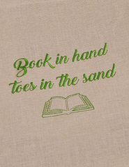 Borsa Mare "Book in hand, toes in the sand"