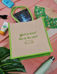 Borsa Mare "Book in hand, toes in the sand"